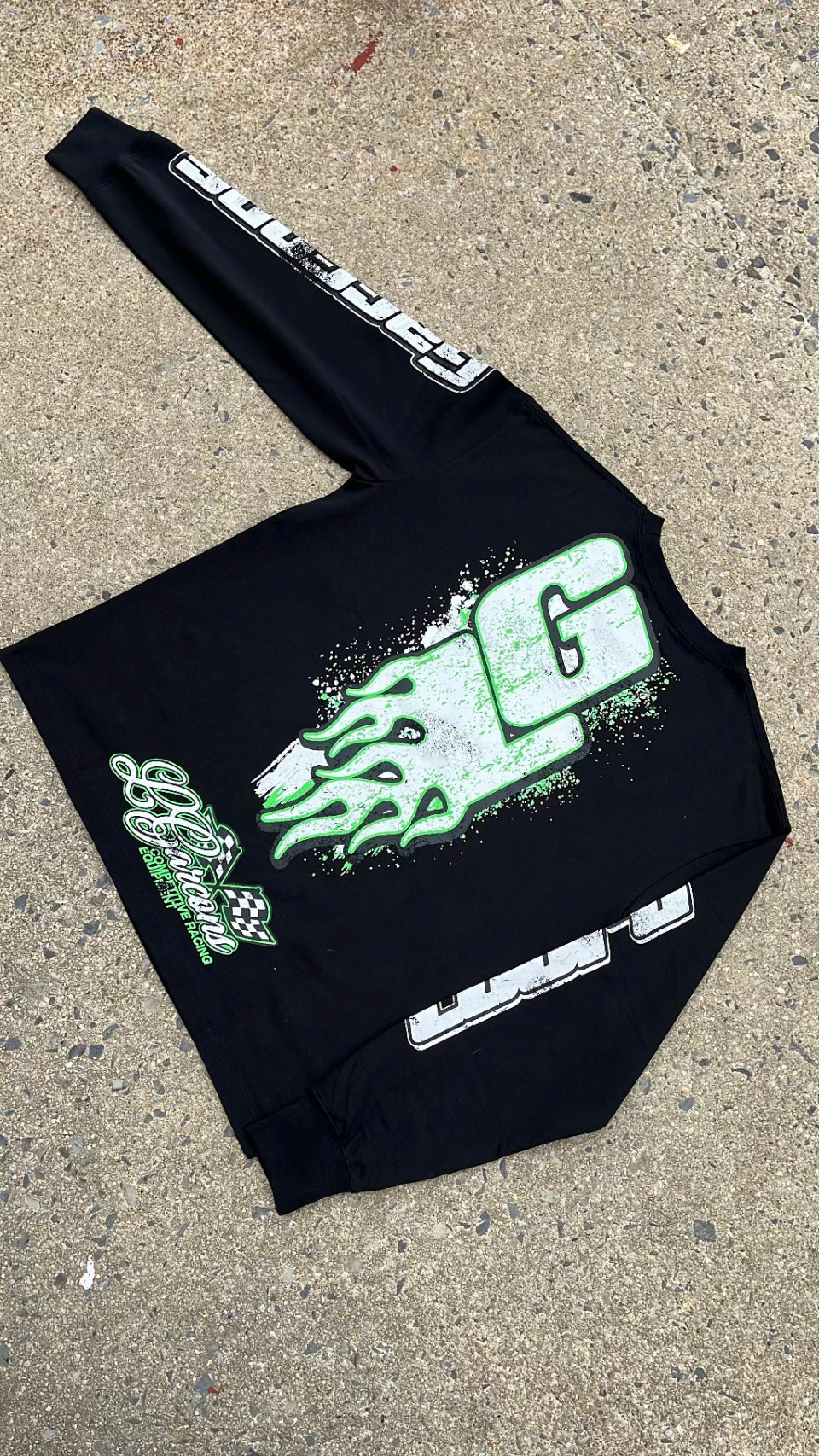 Long sleeve motor sports tee